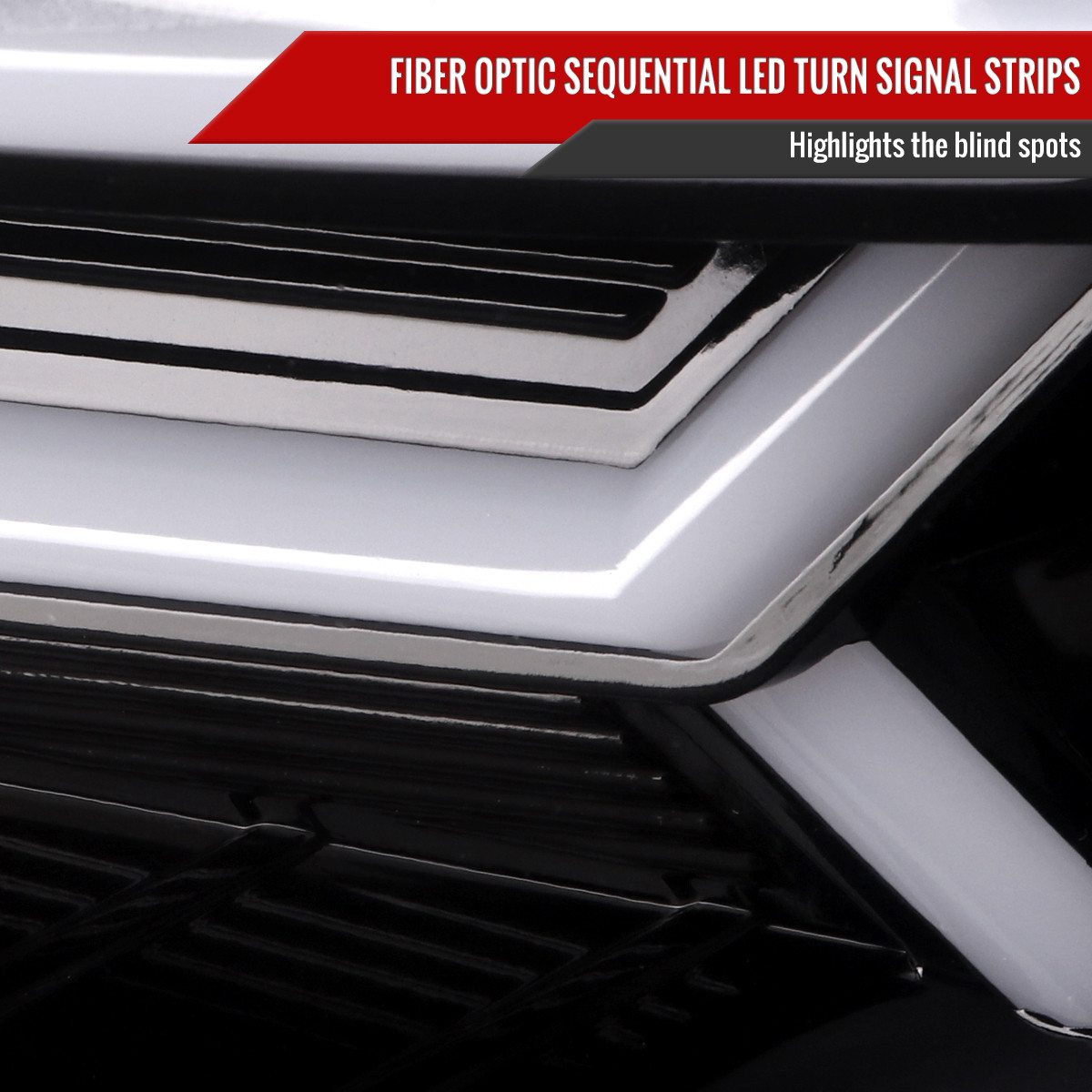2015-2021 Subaru Impreza WRX/STI LED Bar Sequential Turn Signal (Glossy Black Housing/Clear Lens)